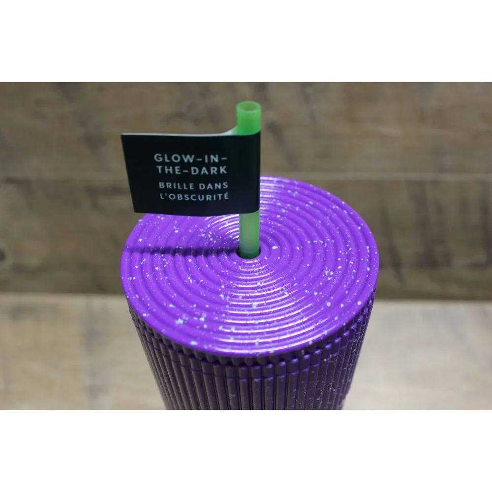 Starbucks 2024 Fall‎ Halloween purple splatter glow in dark 24oz venti tumbler